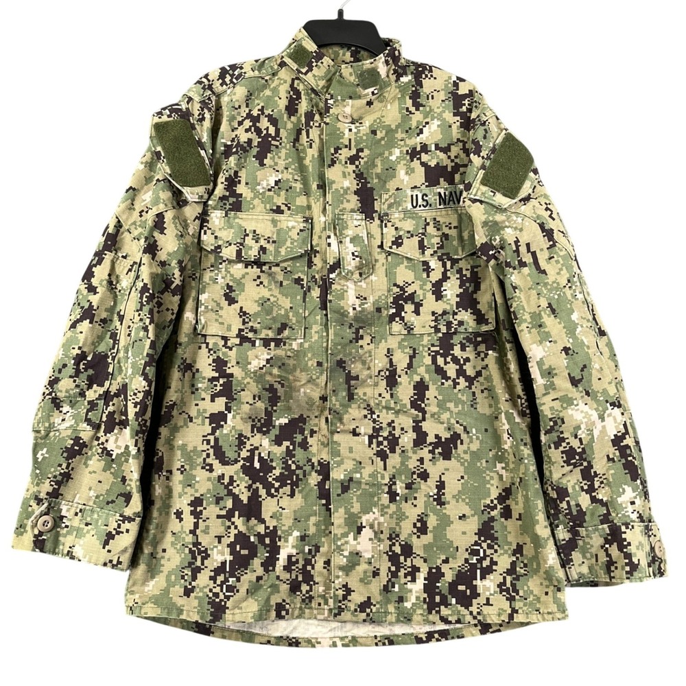US Navy Silver Oak Leaf NWU Type III Blouse Mens  AOR2 Digital Camo Field Jacket